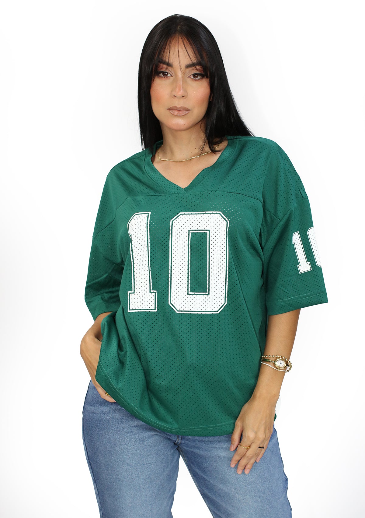 LP-JESSIE-01 Green Jersey de Mujer