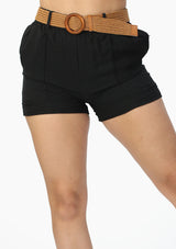 LP-LAUREN-04S Black Short de Mujer