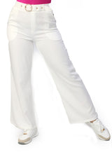 LP-OFFY-2 White Pantalon de Mujer