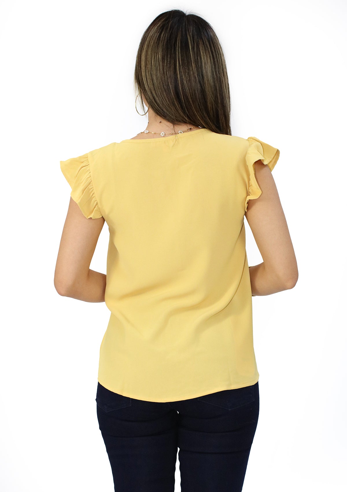 MF-TB-8470 Dusty Yellow Blusa de Mujer