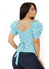 MH-35637-T Blue Blusa de Mujer