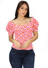 MH-35637-T Orange Blusa de Mujer