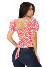 MH-35637-T Orange Blusa de Mujer