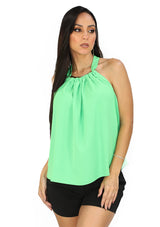 MH-38203-T Green Blusa de Mujer