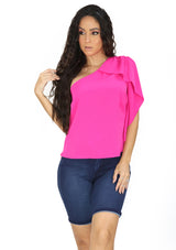 MH-38935-T Fuchsia Blusa de Mujer
