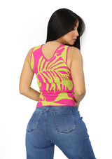 MH-42321-K Fuchsia / Lime Blusa de Mujer
