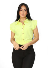 MH-43259-T Lemon Blusa de Mujer