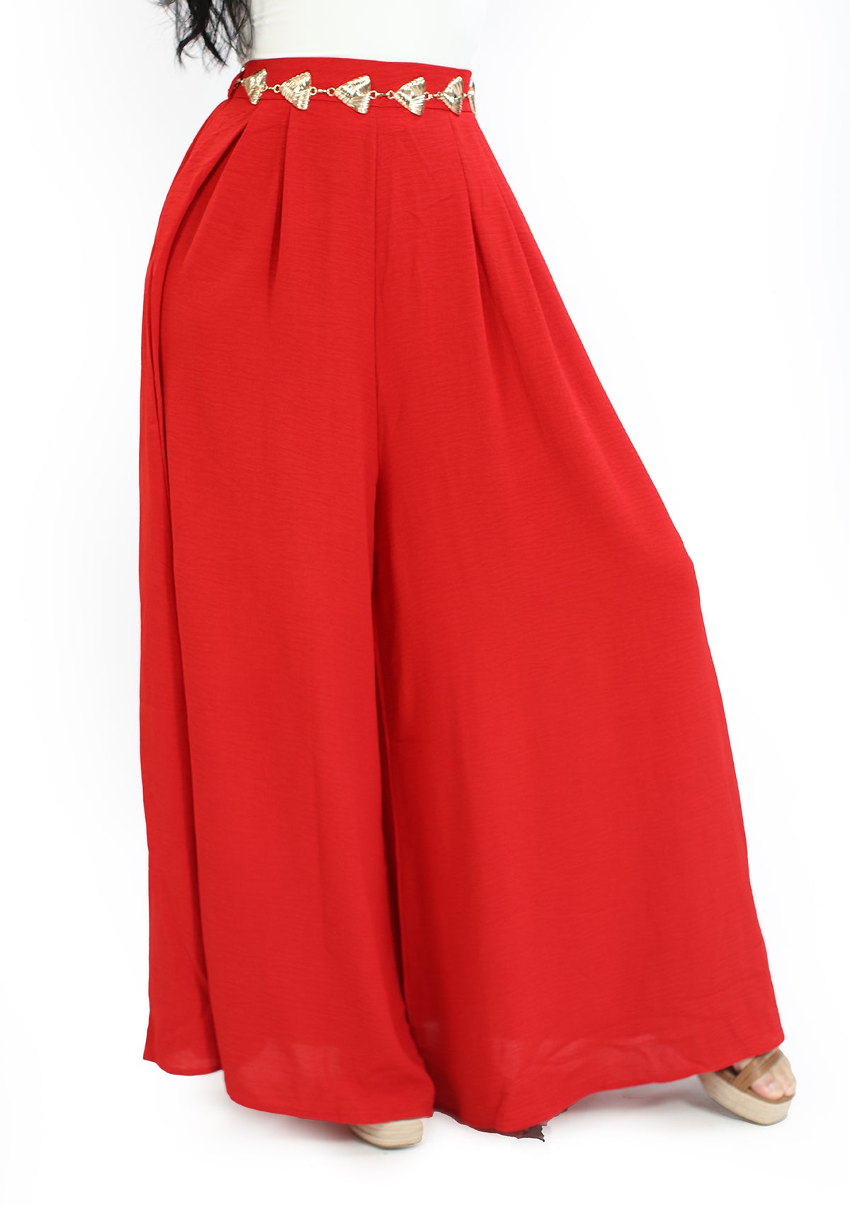 MM-A2726C Red Pantalon de Mujer