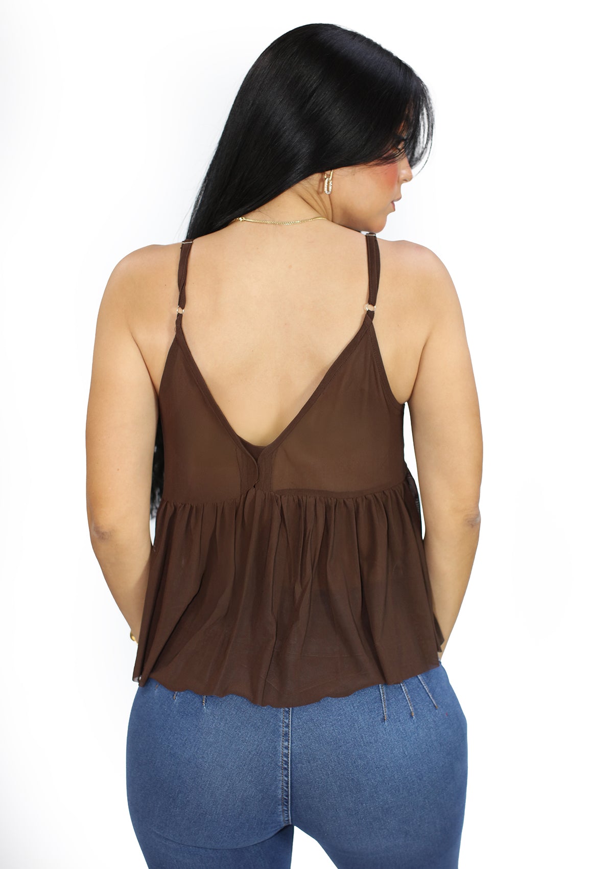 MM-LC-9097 Brown Blusa de Mujer