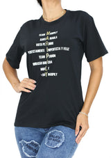 MRP-ACR Black O Maripily TShirt de Mujer