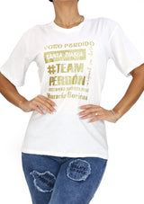 MRP-GLI Gold Glitter Maripily TShirt de Mujer