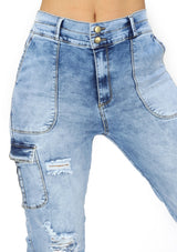 20935 Ripped Jogger Jean (Cargo) by Maripily Rivera