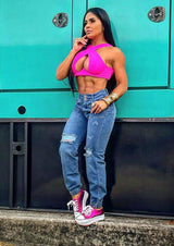 20937 Ripped Jogger Jean by Maripily Rivera