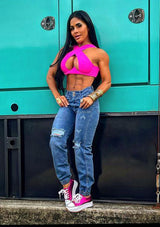 20937 Ripped Jogger Jean by Maripily Rivera