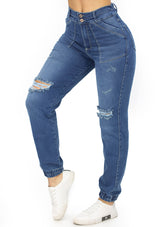 20937 Ripped Jogger Jean by Maripily Rivera