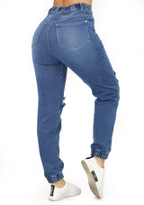 20937 Ripped Jogger Jean by Maripily Rivera