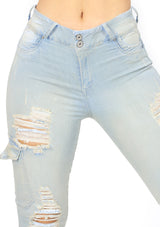 20966 Ripped Skinny Jean "Cargo" by Maripily Rivera