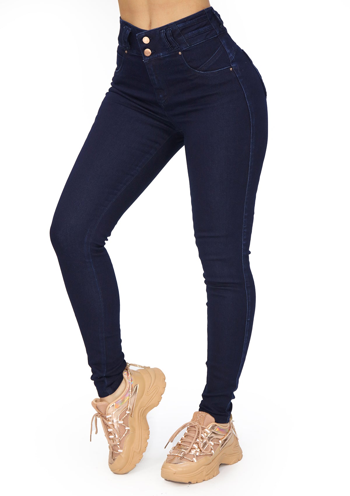 MRP-21011 Dark Denim Skinny Jean by Maripily Rivera