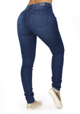MRP21405 Dark Denim Skinny Jean by Maripily Rivera