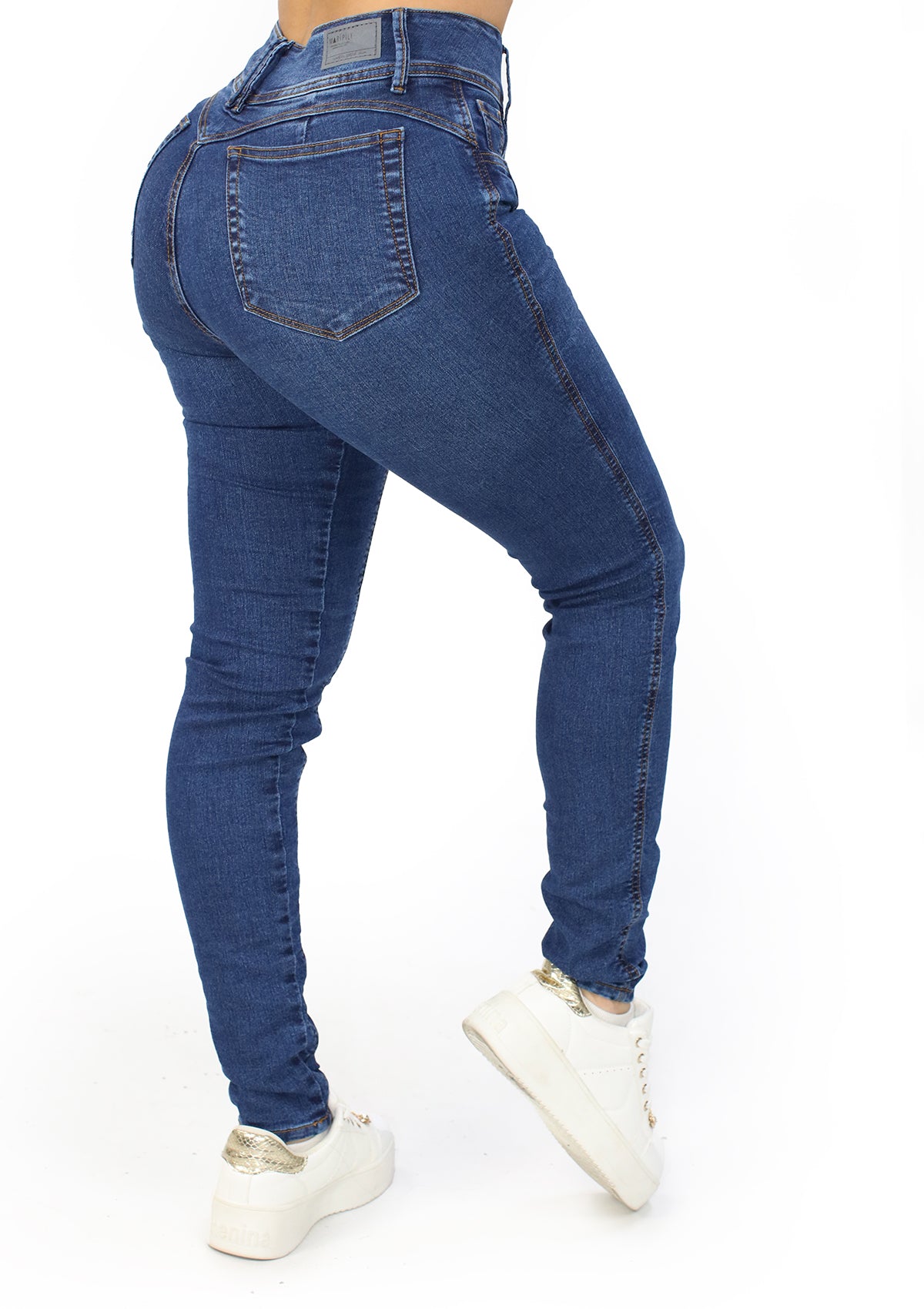 MRP-21421 Dark Denim Skinny Jean by Maripily Rivera