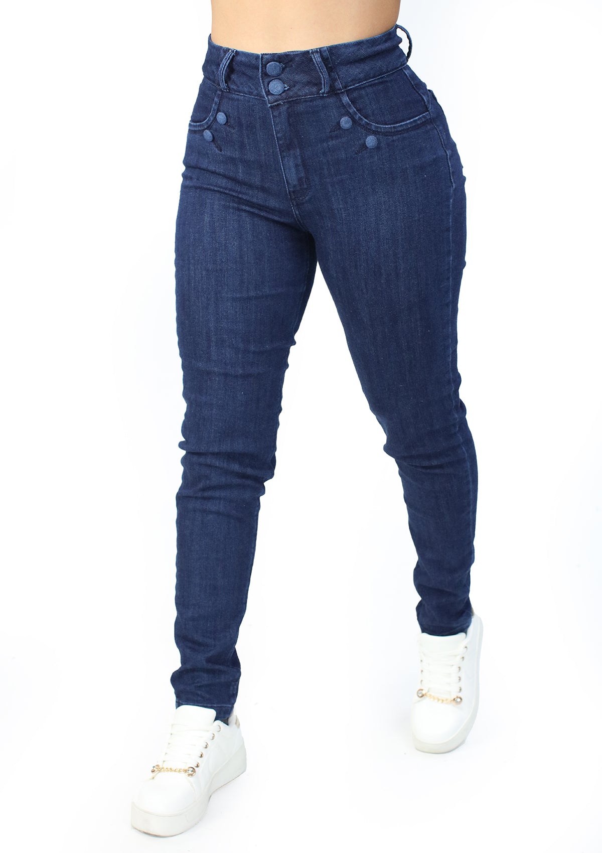 MRP-21429 Dark Denim Skinny Jean by Maripily Rivera