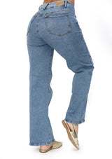 MRP21431 Medium Denim Straight Fit Jean by Maripily Rivera