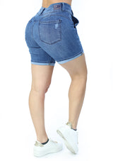 MRP21434 Medium Denim Short by Maripily Rivera