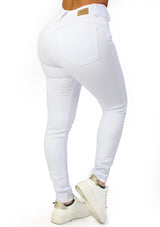 MRP21438 White Denim Skinny Jean by Maripily Rivera