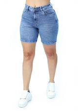 MRP21441 Medium Denim Short by Maripily Rivera