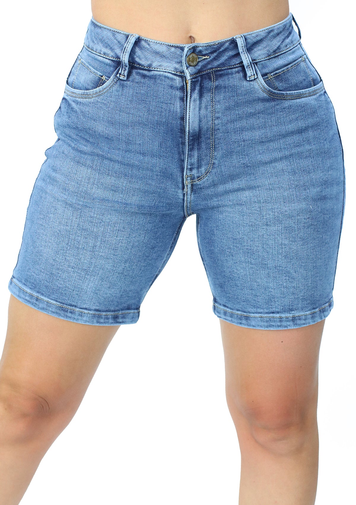 MRP-21441 Medium Denim Short by Maripily Rivera