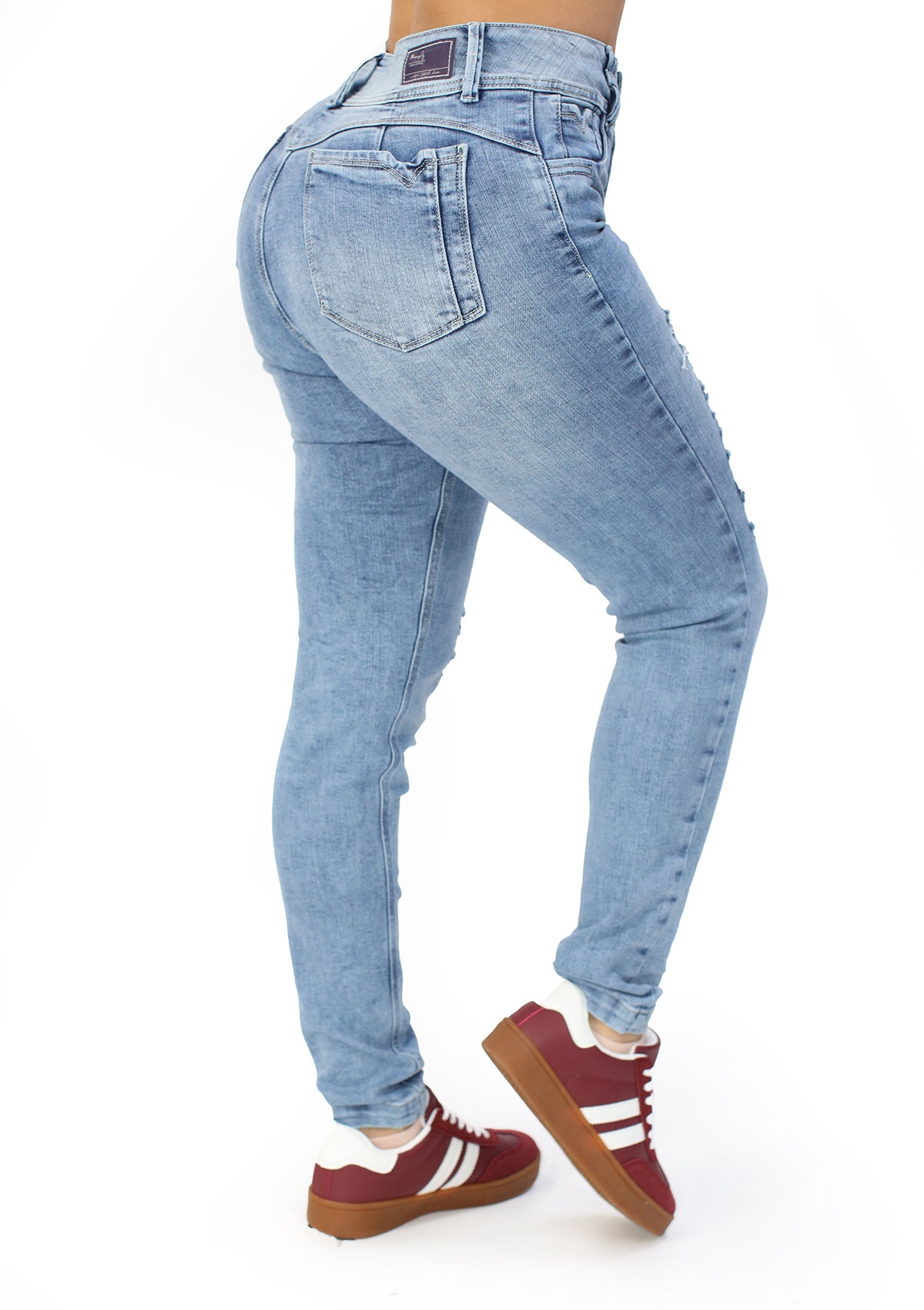 MRP-21443 Light Denim Skinny Jean by Maripily Rivera