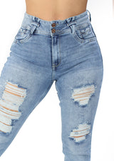 MRP21443 Light Denim Skinny Jean by Maripily Rivera