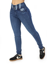 MRP21444 Dark Denim Skinny Jean by Maripily Rivera