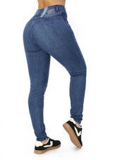 MRP21444 Dark Denim Skinny Jean by Maripily Rivera
