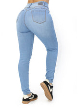 MRP21453 Light Denim Skinny Jean by Maripily Rivera