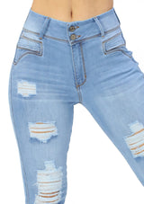 MRP21453 Light Denim Skinny Jean by Maripily Rivera