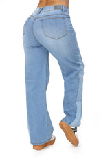 MRP21454 Light Denim Straight Fit Jean by Maripily Rivera