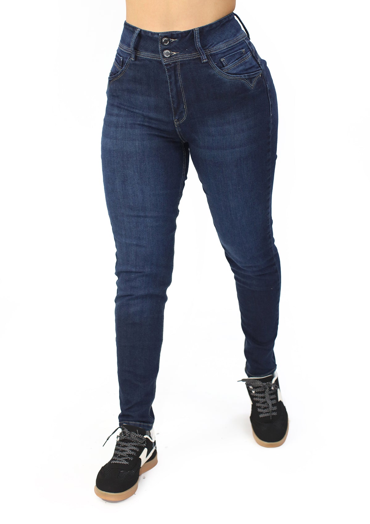 MRP-21464 Dark Denim Skinny Jean by Maripily Rivera