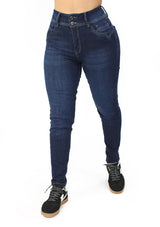 MRP21464 Dark Denim Skinny Jean by Maripily Rivera