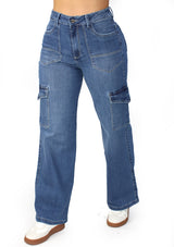 MRP21512 Medium Denim Straight Fit Jean by Maripily Rivera