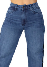 MRP21514 Medium Denim Straight Fit Jean by Maripily Rivera