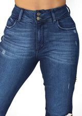 MRP21521 Dark Denim Flare Fit Jean by Maripily Rivera