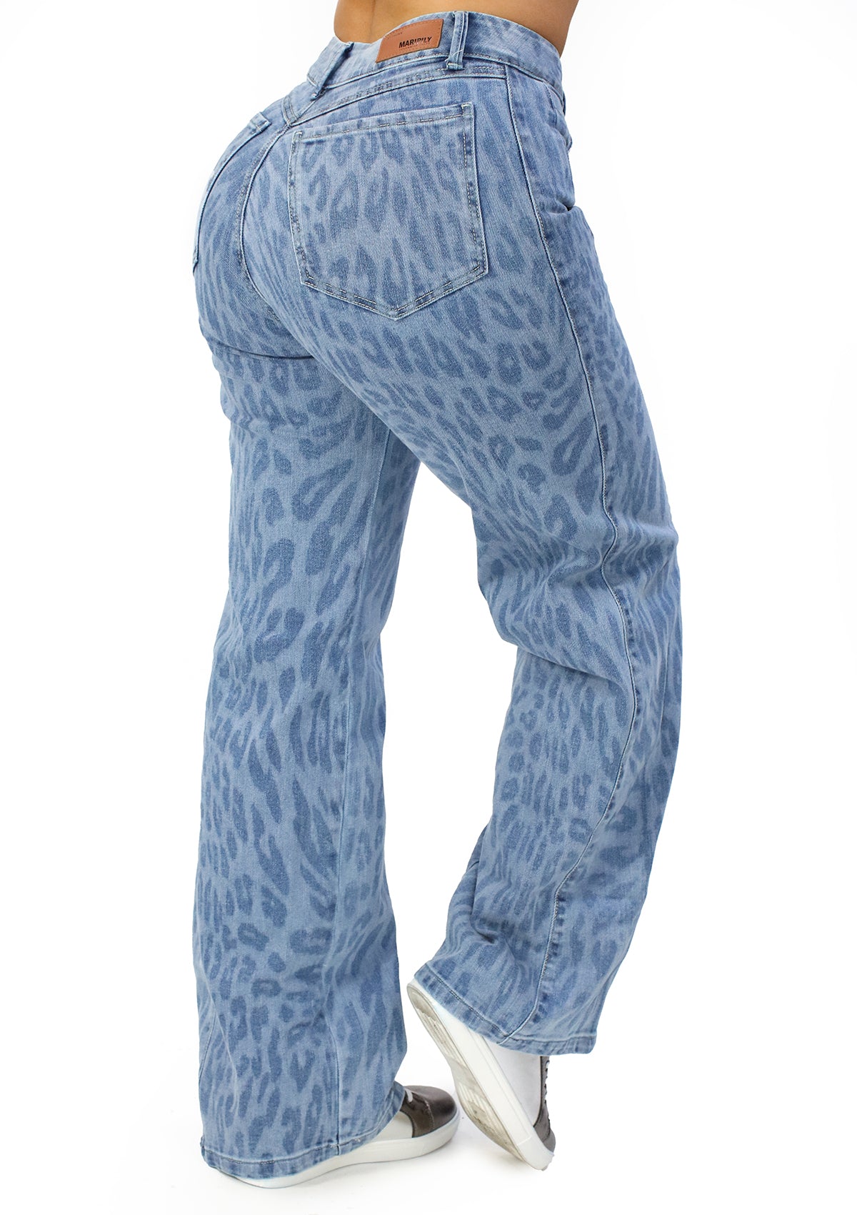 MRP-21555 Light Denim Wide Leg Jean by Maripily Rivera