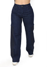 MRP21557 Dark Denim Straight Fit Jean by Maripily Rivera