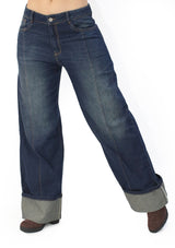 MRP21567 Dark Denim Straight Fit Jean by Maripily Rivera
