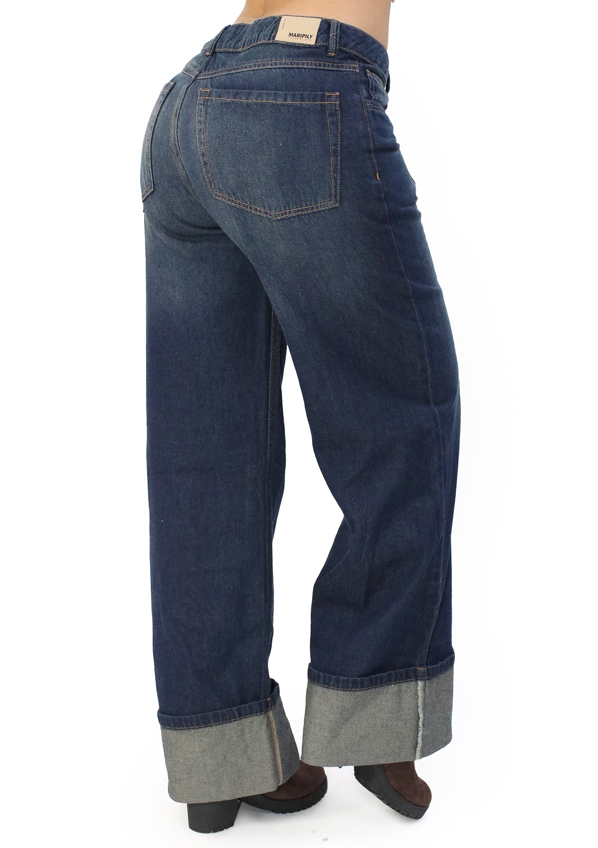 MRP-21567 Dark Denim Straight Fit Jean by Maripily Rivera