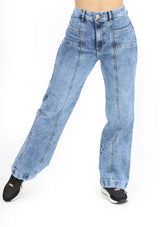 MRP21575 Light Denim Straight Fit Jean by Maripily Rivera