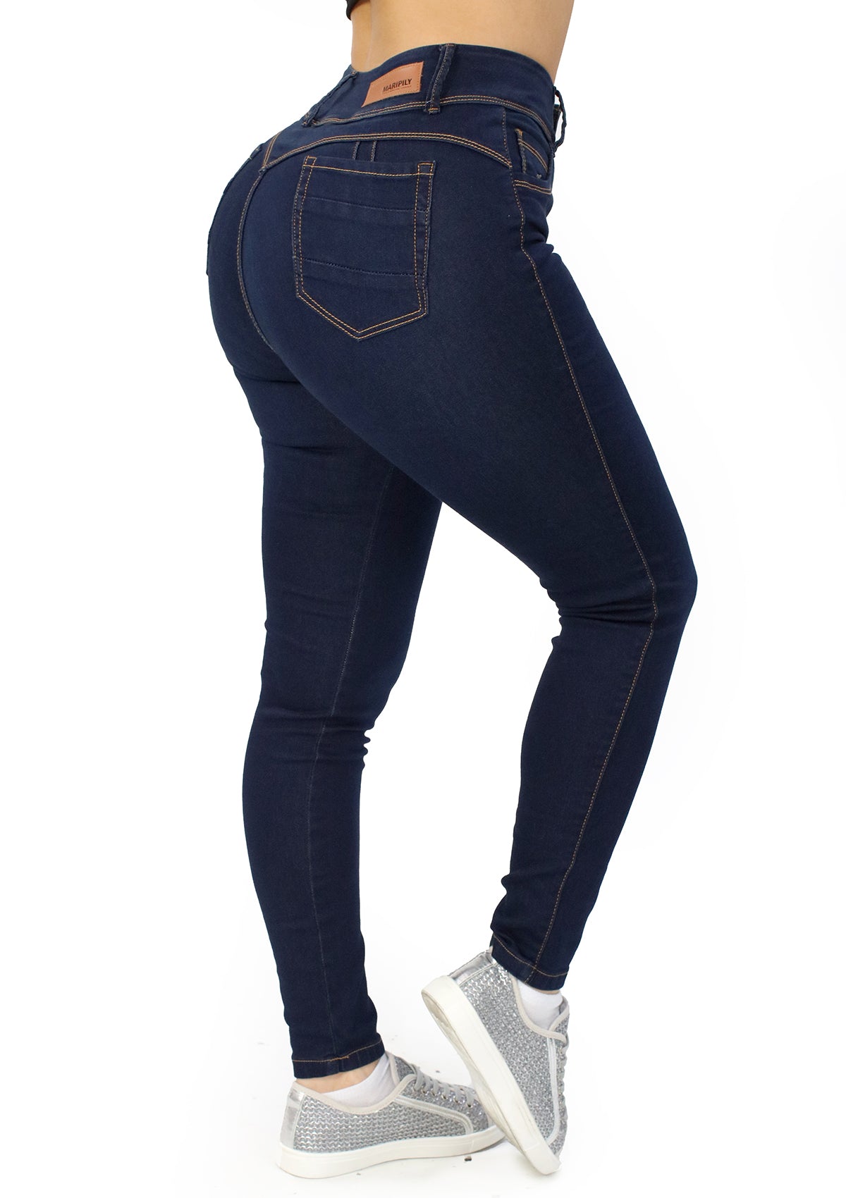 MRP-21584 Dark Denim Skinny Jean by Maripily Rivera