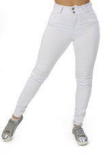 MRP21588 White Denim Skinny Jean by Maripily Rivera