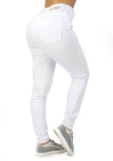 MRP21588 White Denim Skinny Jean by Maripily Rivera